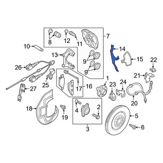 Audi OE - Front Disc Brake Caliper Bolt