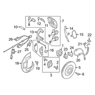 Audi OE - Front Suspension - Brake Components (356 mm Brakes)