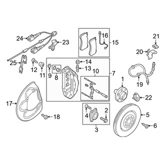 Audi OE - Front Suspension - Brake Components (390 mm Brakes)