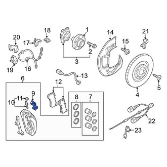 Audi OE - Front Disc Brake Caliper Bolt