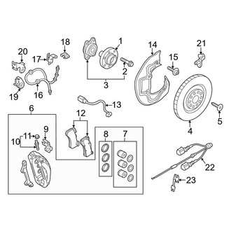 Audi OE - Front Suspension - Brake Components (400 mm Brakes)