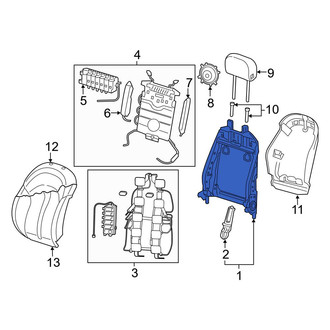 Audi OE - Front Right Seat Back Frame