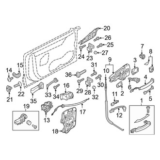 Audi OE - Front Door - Lock & Hardware