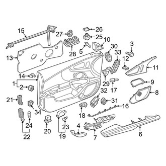 Audi OE - Front Door - Interior Trim