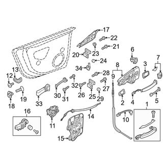 Audi OE - Rear Door - Lock & Hardware