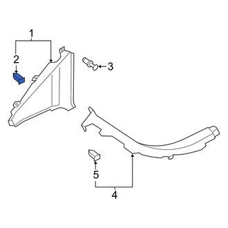 Audi OE - Quarter Window Trim Clip