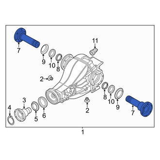 Audi OE - Rear Drive Axle Shaft