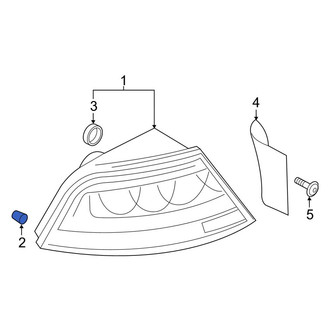 Audi OE - Rear Outer Tail Light Nut