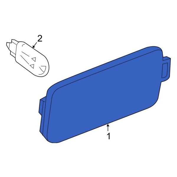 Audi OE 4G8945128 Rear Right Side Marker Light