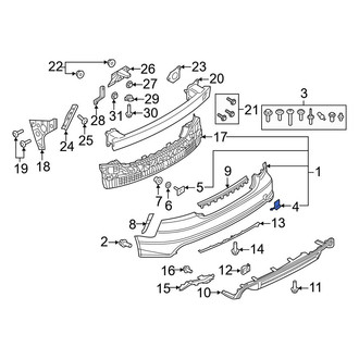 Audi OE - Tow Eye Cap