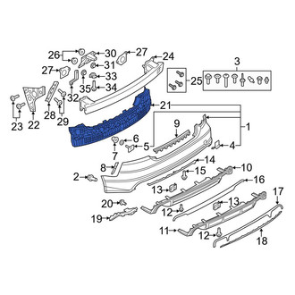 Audi OE - Front Bumper Impact Absorber