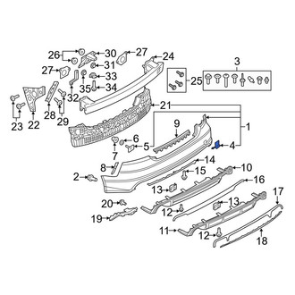 Audi OE - Tow Eye Cap