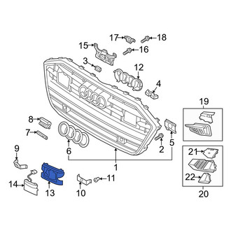 Audi OE - Left Grille Molding Bracket