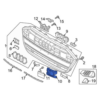 Audi OE - Left Grille Molding Bracket