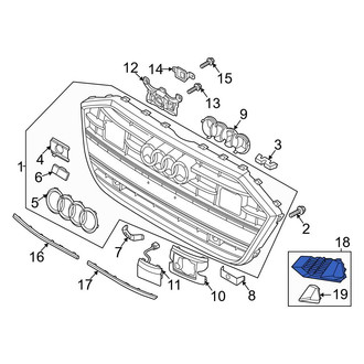 Audi OE - Front Upper Grille