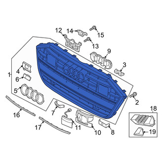 Audi OE - Front Upper Grille