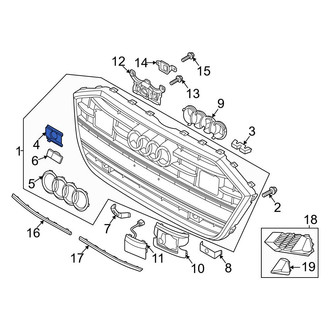 Audi OE - Left Grille Bracket