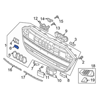 Audi OE - Front Grille Emblem