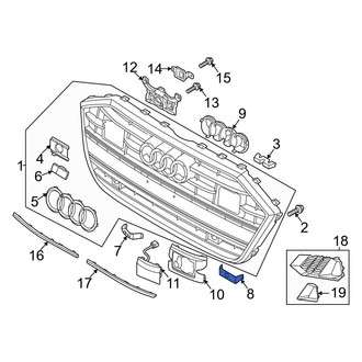 Audi OE - Right Grille Bracket