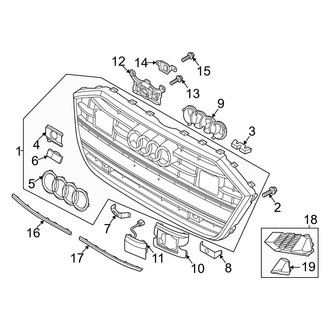 Audi OE - Front Bumper & Grille - Grille & Components (S7)