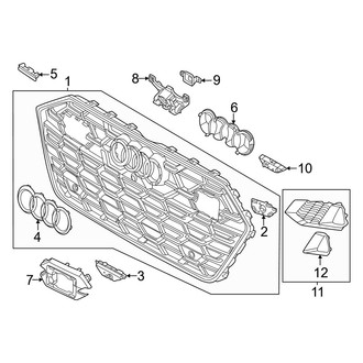 Audi OE - Front Bumper & Grille - Grille & Components (Premium / Premium Plus / Prestige)