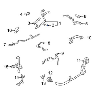 Audi OE - Engine Coolant Thermostat Housing Seal