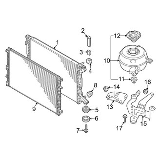 Audi OE - Cooling - Radiator & Components (Main)