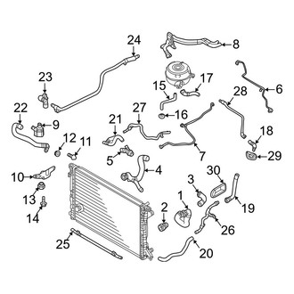 Audi OE - Cooling - Hoses & Lines (Main), (3.0L)