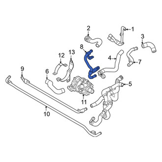 Audi OE - Left Lower Engine Coolant Pipe