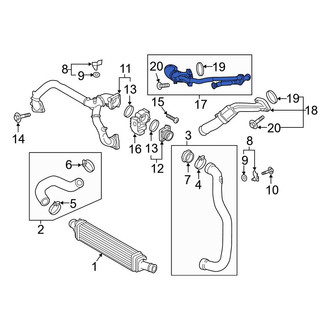 Audi OE - Turbocharger Inlet Pipe