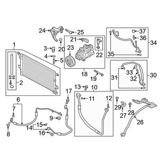 Audi OE - Air Conditioner & Heater - Condenser, Compressor & Lines
