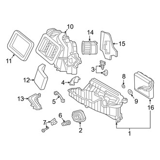 Audi OE - Air Conditioner & Heater - Blower Motor & Fan (3.0L)