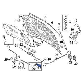 Audi OE - Front Hood Latch