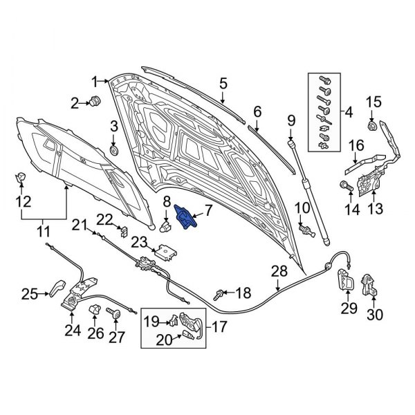 Hood Latch Striker Plate