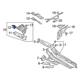 Audi OE - Front Left Outer Fender Apron Extension