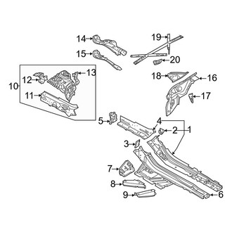 Audi OE - Fender - Structural Components & Rails