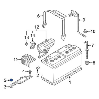 Audi OE - Battery Hold Down Nut