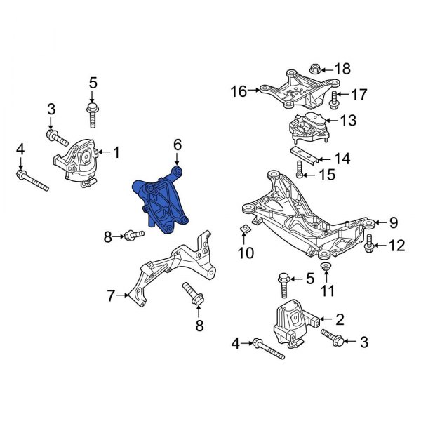 Engine Mount Support Bracket