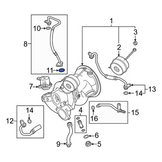 Audi OE - Lower Turbocharger Oil Line O-Ring