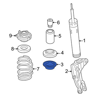 Audi OE - Lower Coil Spring Insulator