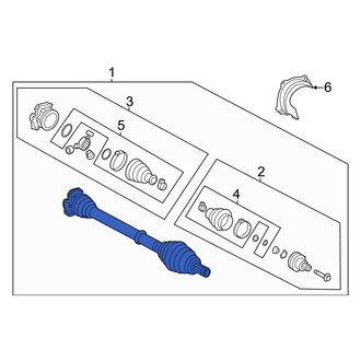 Audi OE - Front CV Axle Assembly