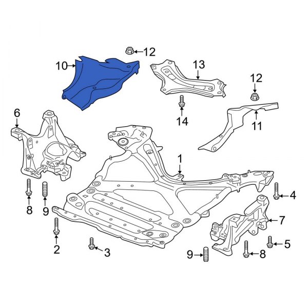 Suspension Subframe Crossmember Brace