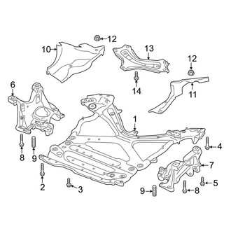 Audi OE - Front Suspension - Suspension Mounting (Premium / Premium Plus / Prestige)