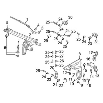 Audi OE - Windshield - Wiper & Washer Components