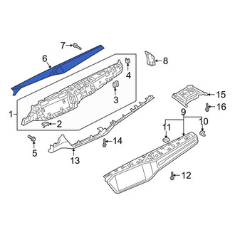 Audi OE - Right Upper Instrument Panel Trim Panel