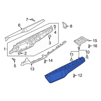 Audi OE - Right Upper Instrument Panel Trim Panel