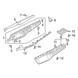 Audi OE - Lower Instrument Panel (Passenger Side)