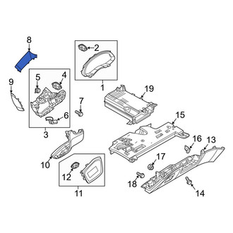 Audi OE - Left Upper Instrument Panel Trim Panel