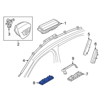Audi OE - Left Lower Instrument Panel Air Bag