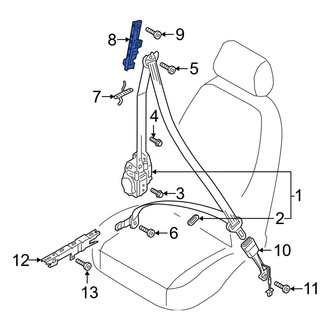 Audi OE - Front Seat Belt Height Adjuster